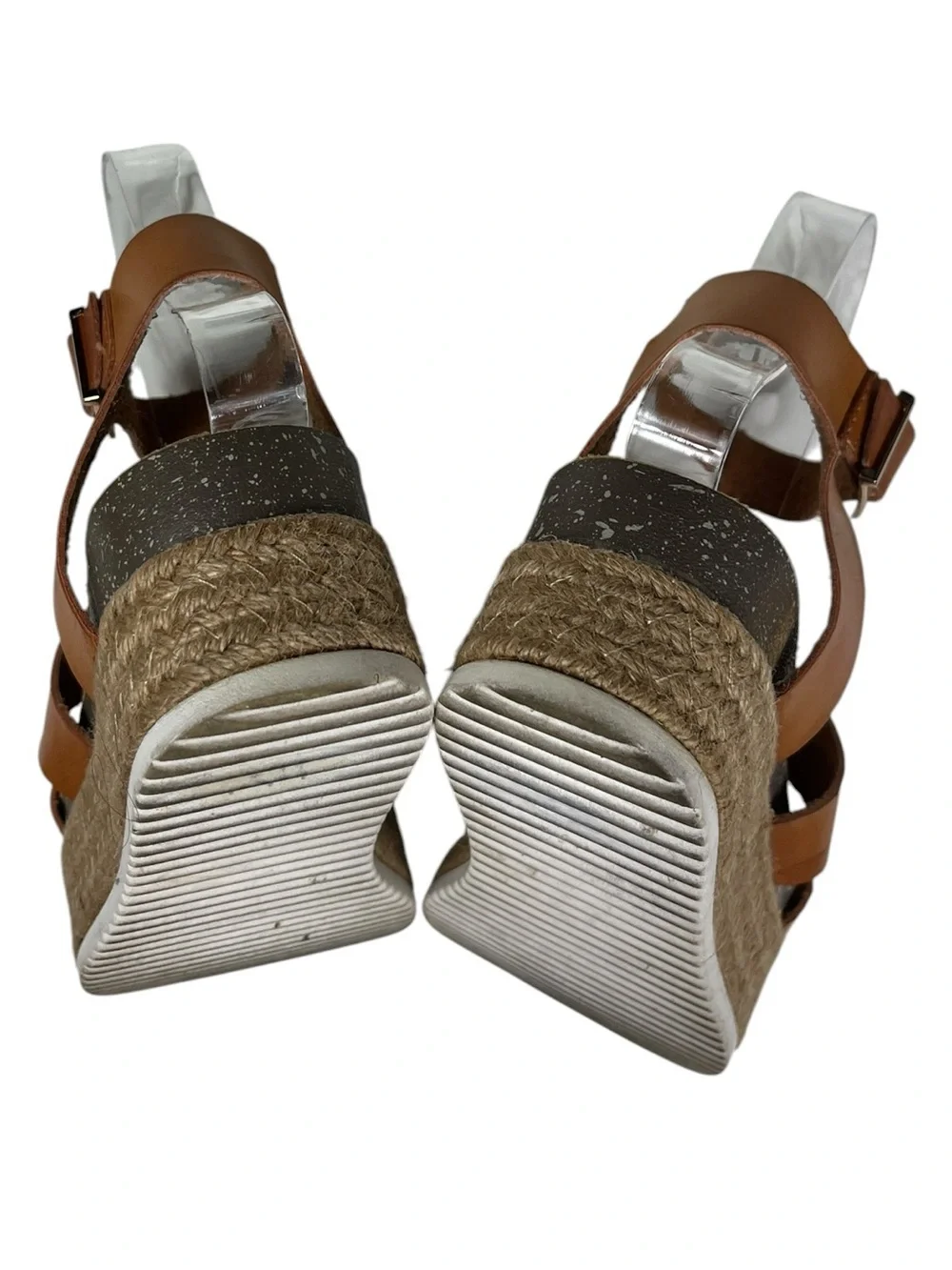 Patrizia by Spring Step Larissa-CA Espadrille Platform Sandals Size EU 37 Cognac